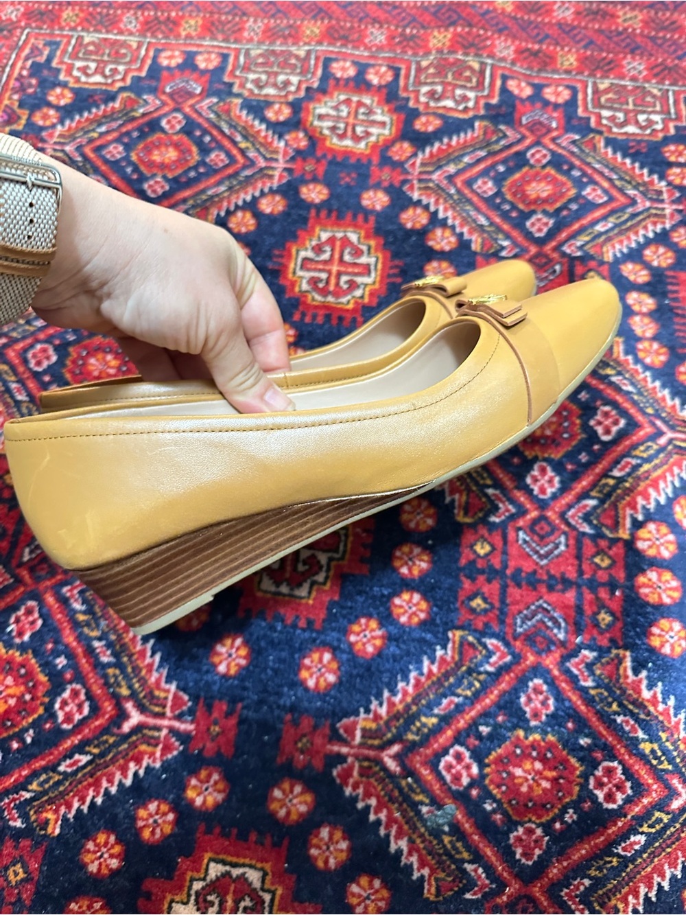 Cole Haan Tan Wedge Pumps - Picture 11 of 12
